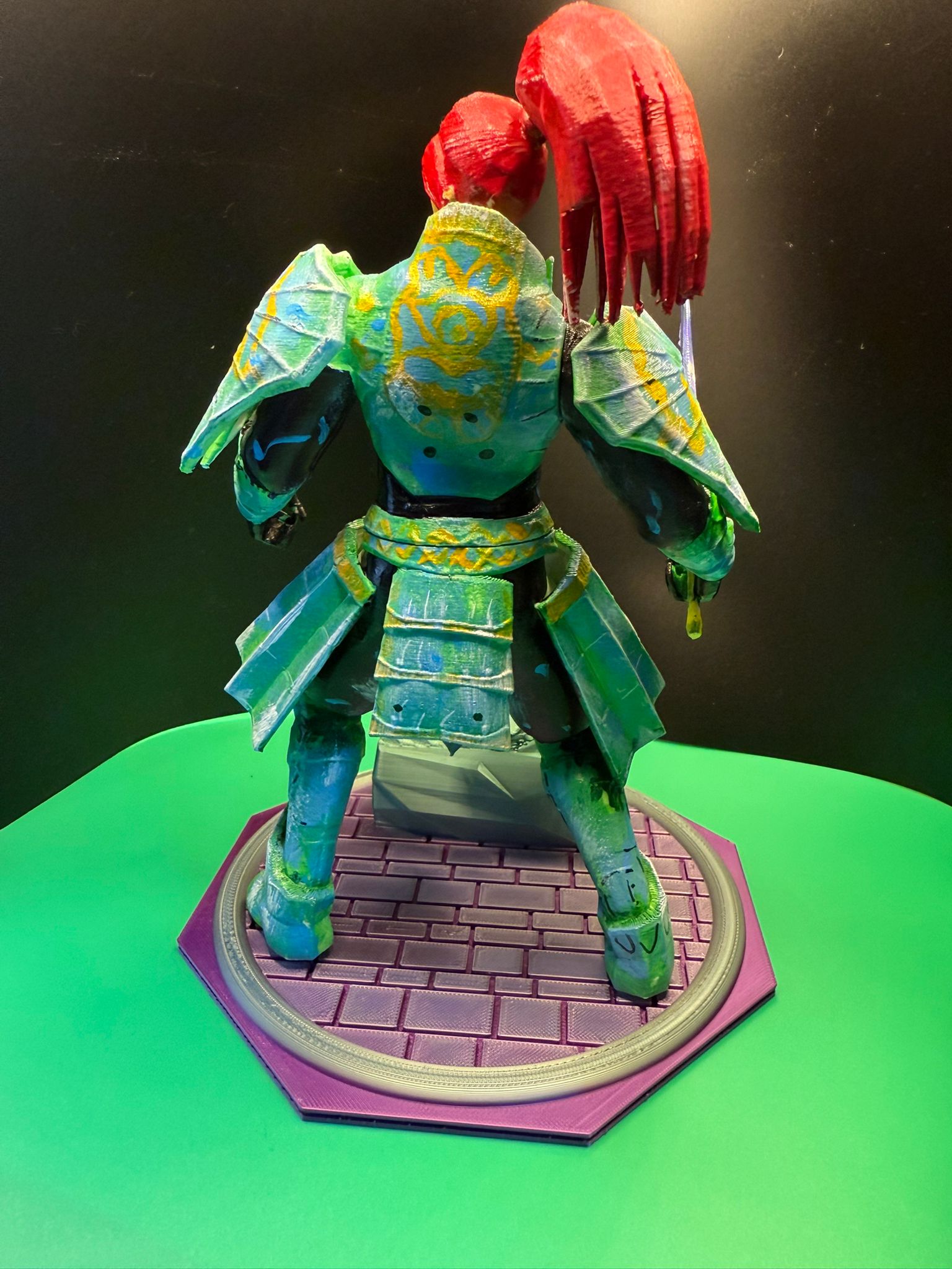 Warrior Trophy with Blue Steel Armour