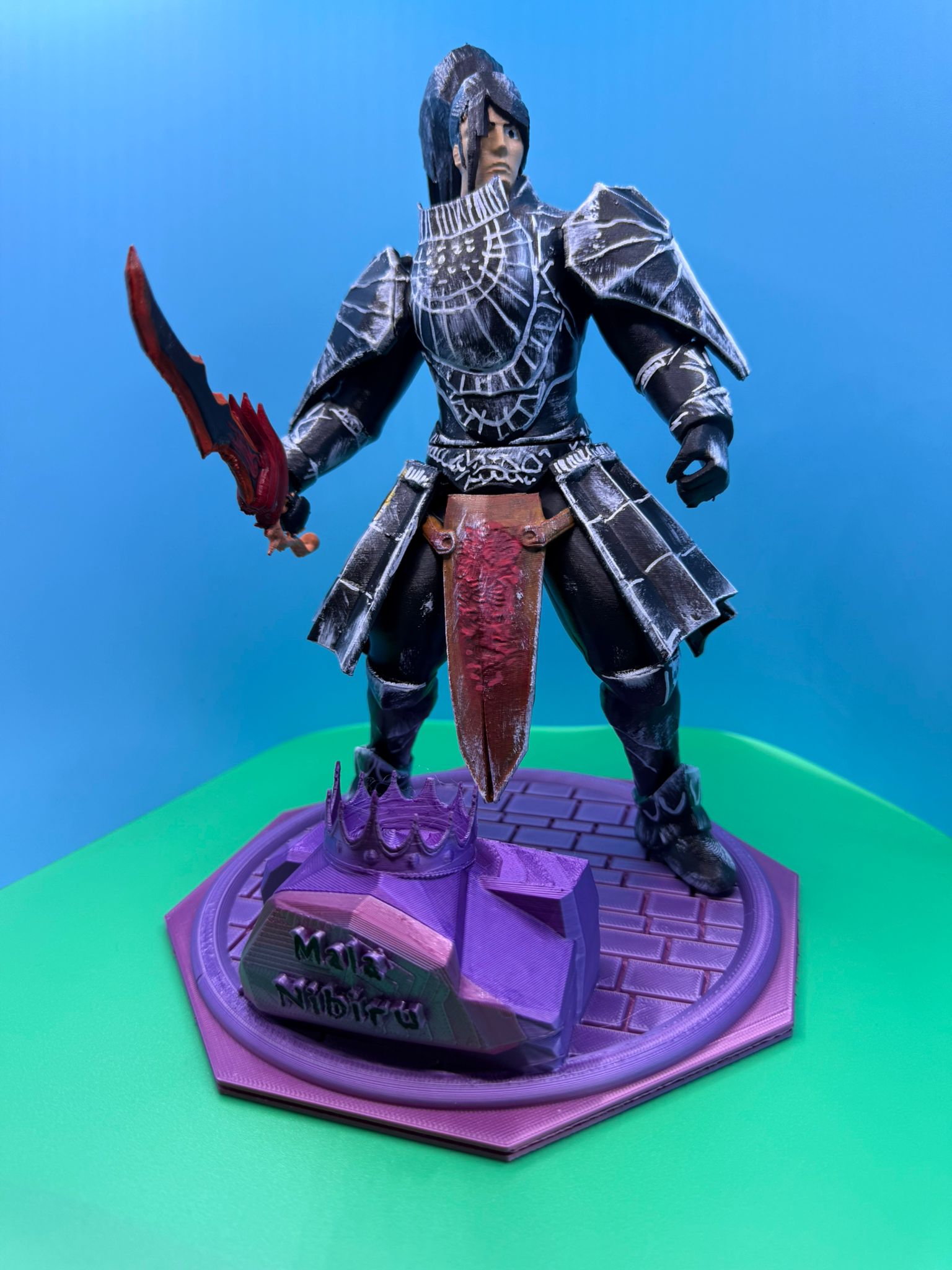 Warrior Trophy with Black steel Armour