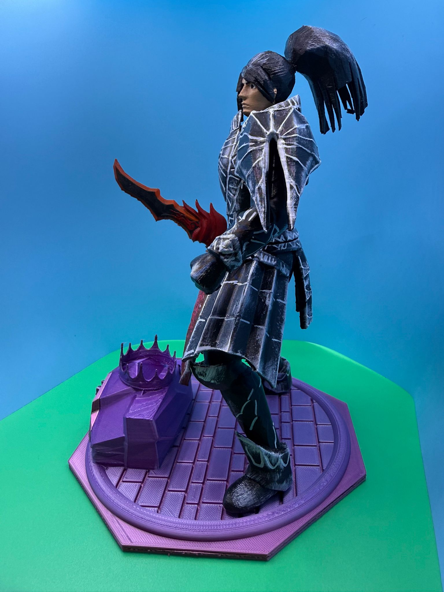 Warrior Trophy with Black steel Armour