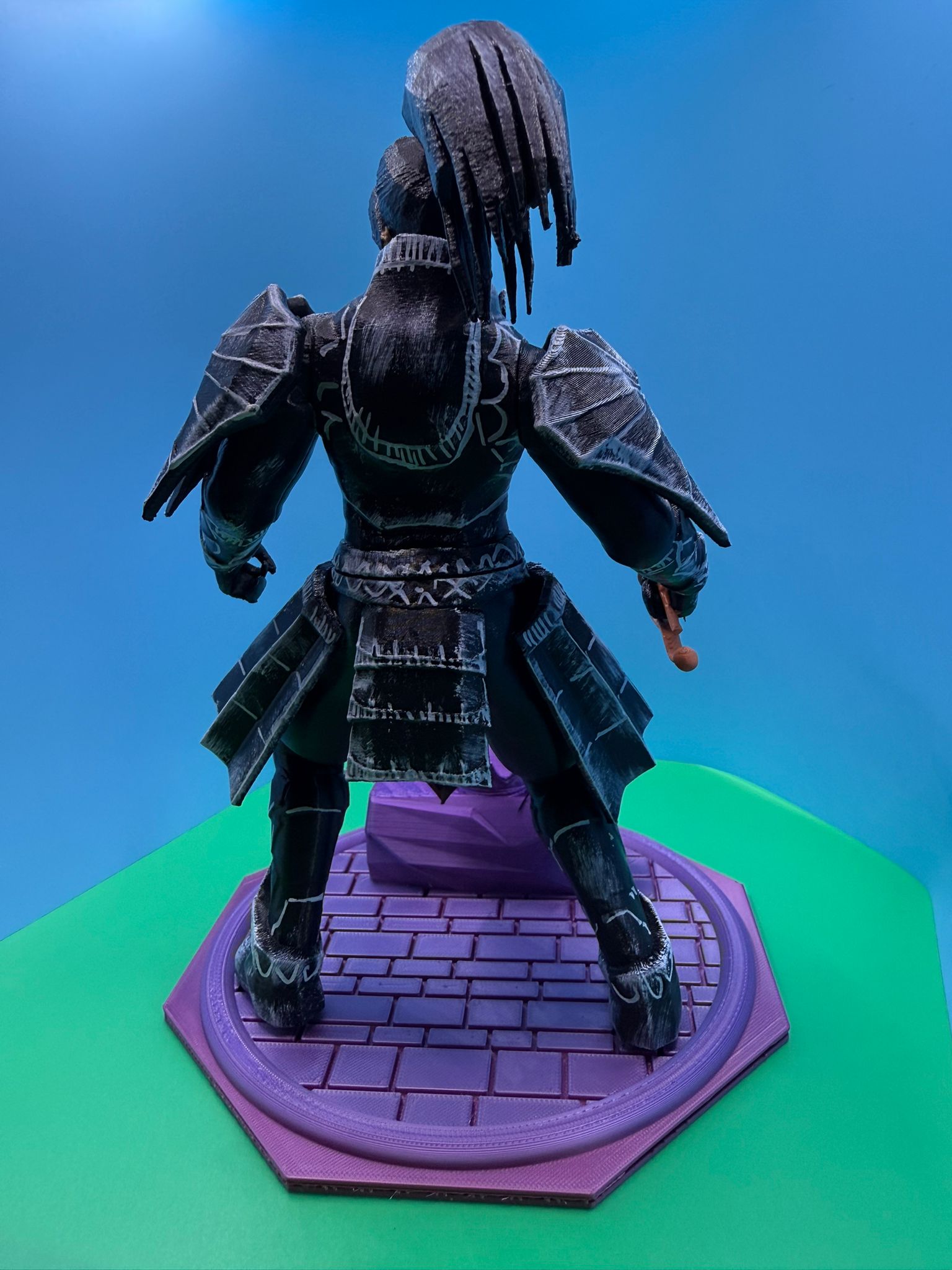 Warrior Trophy with Black steel Armour