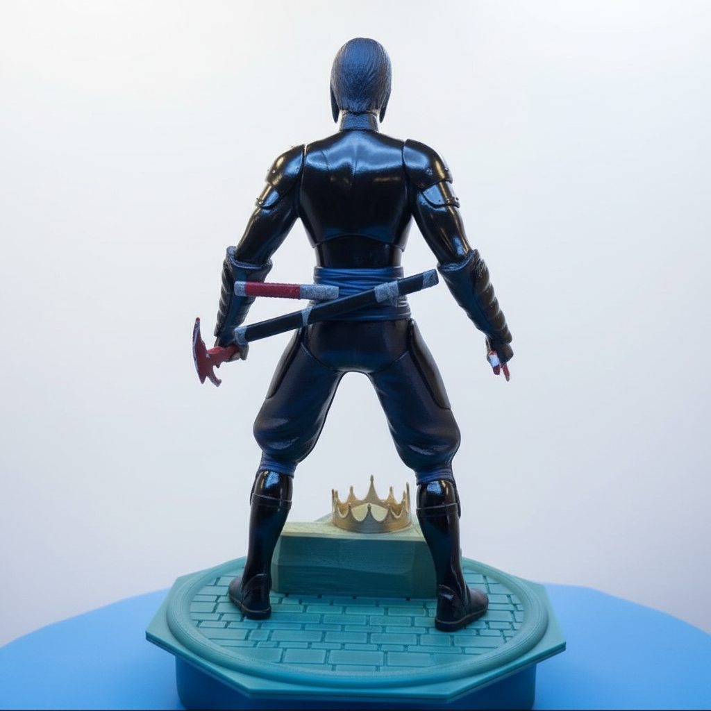 Ninja Trophy with Black steel Armour