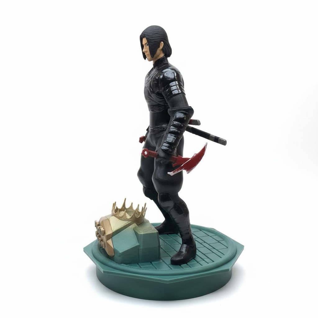 Ninja Trophy with Black steel Armour