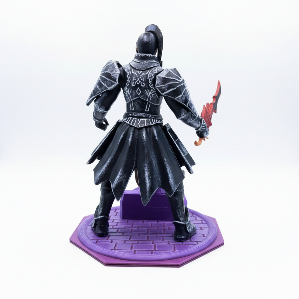 Warrior Trophy with Black steel Armour