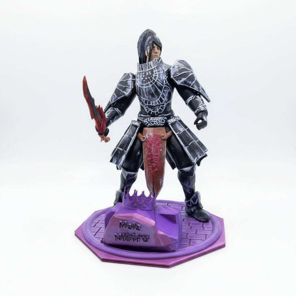 Warrior Trophy with Black steel Armour