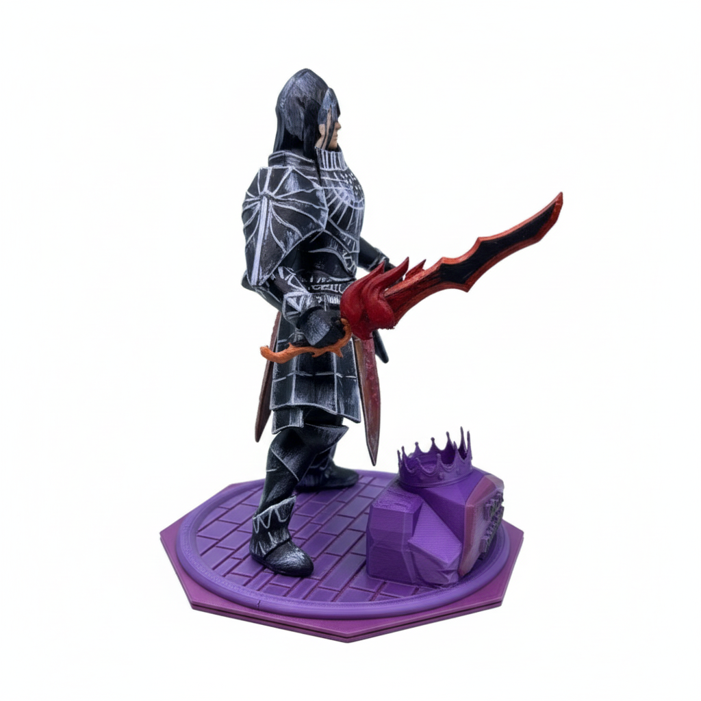 Warrior Trophy with Black steel Armour